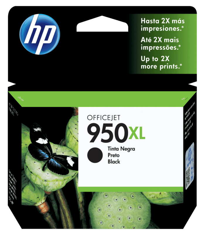 Cartucho de tinta HP CN045AL (950XL), color negro, contiene 53ml