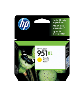 Cartucho de tinta HP CN046AL (951XL), color amarillo, contiene 17ml.