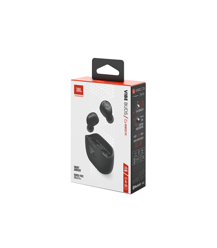 JBL HEADPHONES WAVE BUDS TRULY WIRELESS - BLACK (JBLWBUDSWHT)